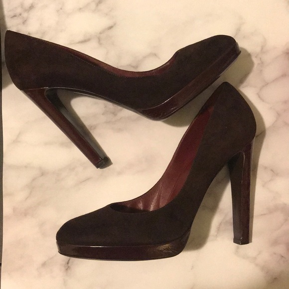 Sergio Rossi vero cucio suede italian pumps 39 - Picture 7 of 14